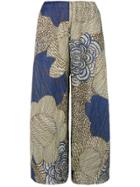 Pleats Please By Issey Miyake Floral Printed Cropped Trousers - Nude &