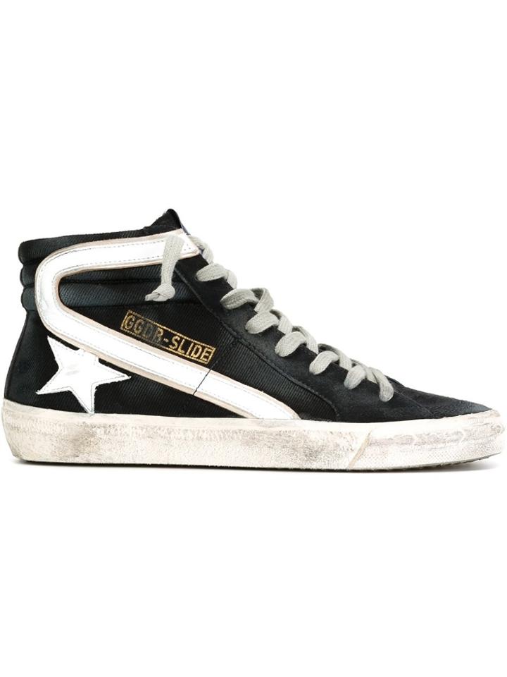 Golden Goose Deluxe Brand 'slide' Hi-top Sneakers - Blue