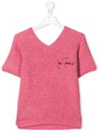 John Richmond Junior Teen Logo Embroidered Top - Pink