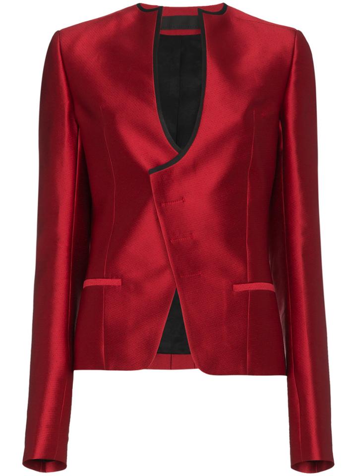 Haider Ackermann Binding Detail Silk Blend Blazer - Red