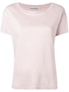 Acne Studios Eldora Linen T-shirt - Pink