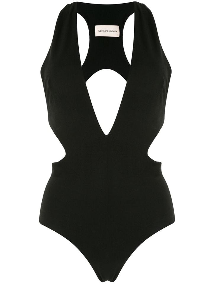 Alexandre Vauthier Open Back Bodysuit - Black