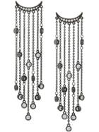 Federica Tosi Embellished Chain Drop Earrings - Metallic