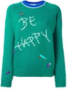 Mira Mikati 'be Happy' Jumper, Women's, Size: 40, Green, Merino