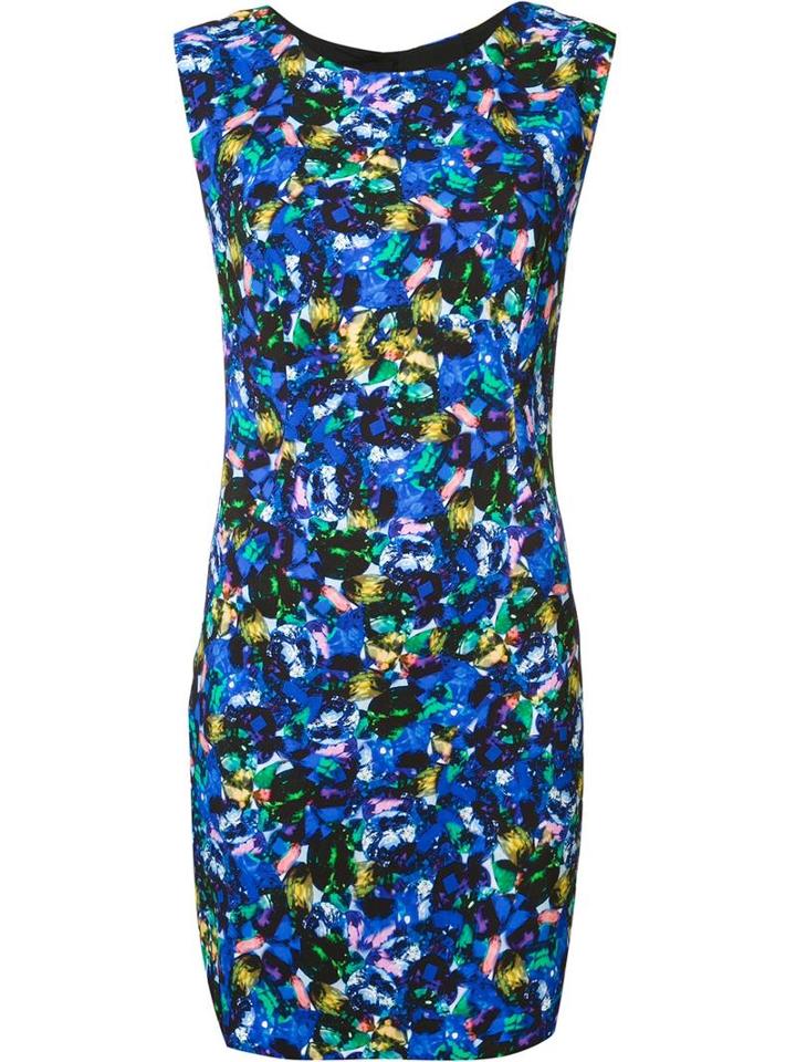 Milly Sleeveless Fitted Dress, Women's, Size: 12, Black, Viscose/spandex/elastane