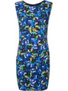 Milly Sleeveless Fitted Dress, Women's, Size: 12, Black, Viscose/spandex/elastane