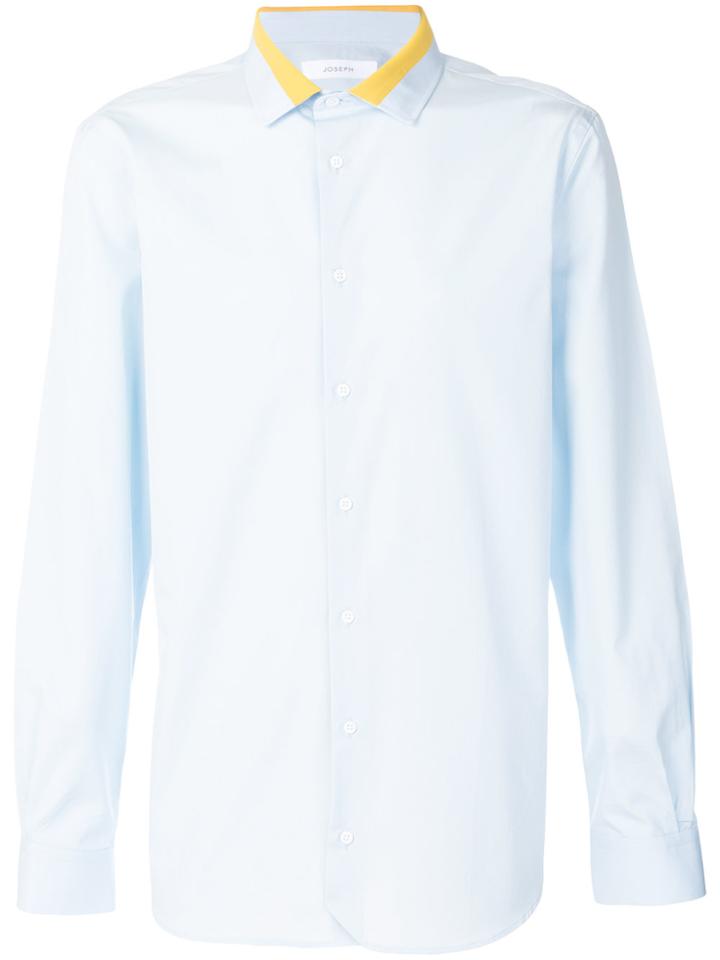 Joseph Contrast Collar Shirt - Blue