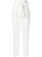 Dorothee Schumacher Belted High-waisted Trousers - White