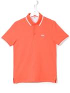 Boss Kids Embroidered Logo Polo Shirt, Boy's, Size: 14 Yrs, Yellow/orange