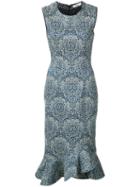 Erdem - 'louisa' Dress - Women - Silk/polyester/spandex/elastane - 4, Women's, Blue, Silk/polyester/spandex/elastane