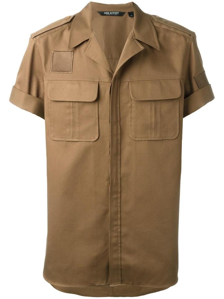 Neil Barrett Short Sleeve Shirt - Green