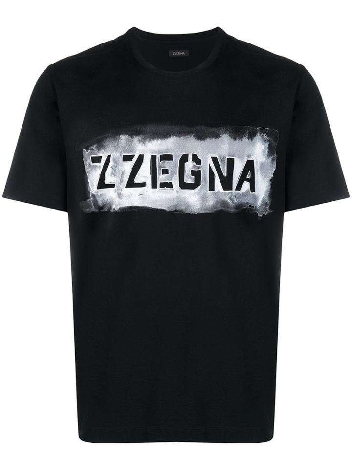 Z Zegna Logo T-shirt - Black