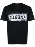 Z Zegna Logo T-shirt - Black