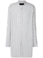 Juun.j Striped Long Shirt - White