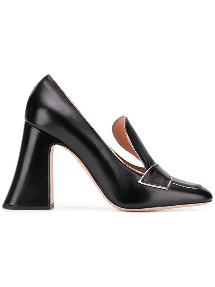 Rochas Chunky-heel Pumps - Black