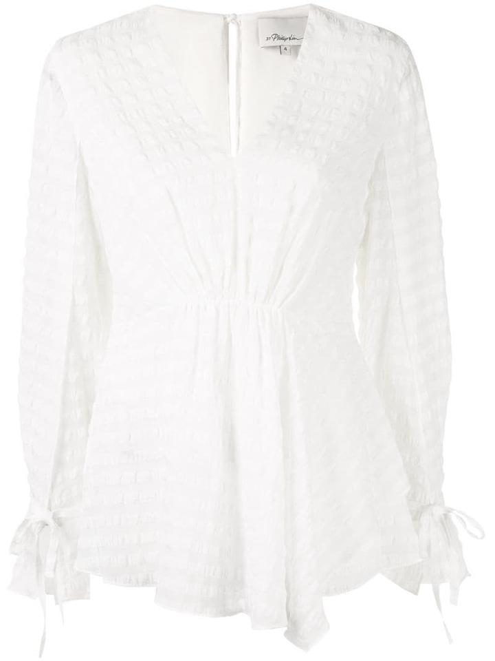 3.1 Phillip Lim Sleeve Tie Blouse - White