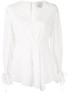 3.1 Phillip Lim Sleeve Tie Blouse - White