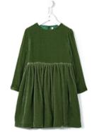 Il Gufo Pleated Velvet Dress, Girl's, Size: 8 Yrs, Green