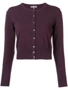 N.peal Cropped Knitted Cardigan - Pink & Purple