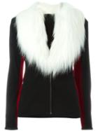 Jean Paul Gaultier Vintage Faux Fur Collar Jacket, Women's, Size: 40, Black