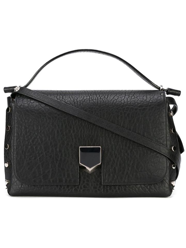 Jimmy Choo Lockett Shoulder Bag, Women's, Black, Calf Leather