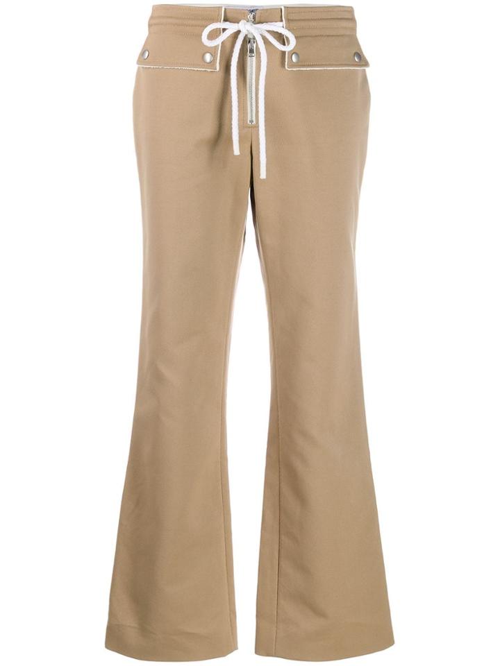 Courrèges Drawstring Waist Trousers - Neutrals
