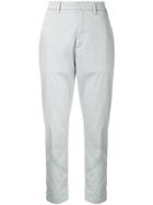 Hope Cropped Slim Fit Trousers - Blue