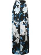 Off-white Floral Palazzo Pants - Black