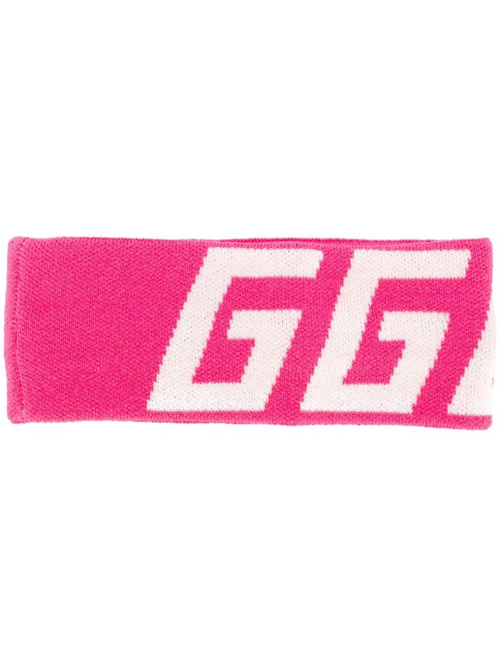 Golden Goose Deluxe Brand Logo Head Band - Pink & Purple