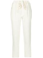 Kitx Tie Waist Tapered Trousers - White