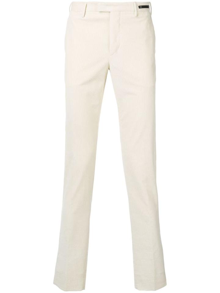 Pt01 Corduroy Skinny Trousers - Neutrals