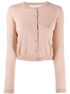 Red Valentino Cropped Knit Cardigan - Neutrals