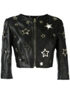 Philipp Plein Bolero Pelle Cannot Jacket, Women's, Size: Small, Black, Lamb Skin
