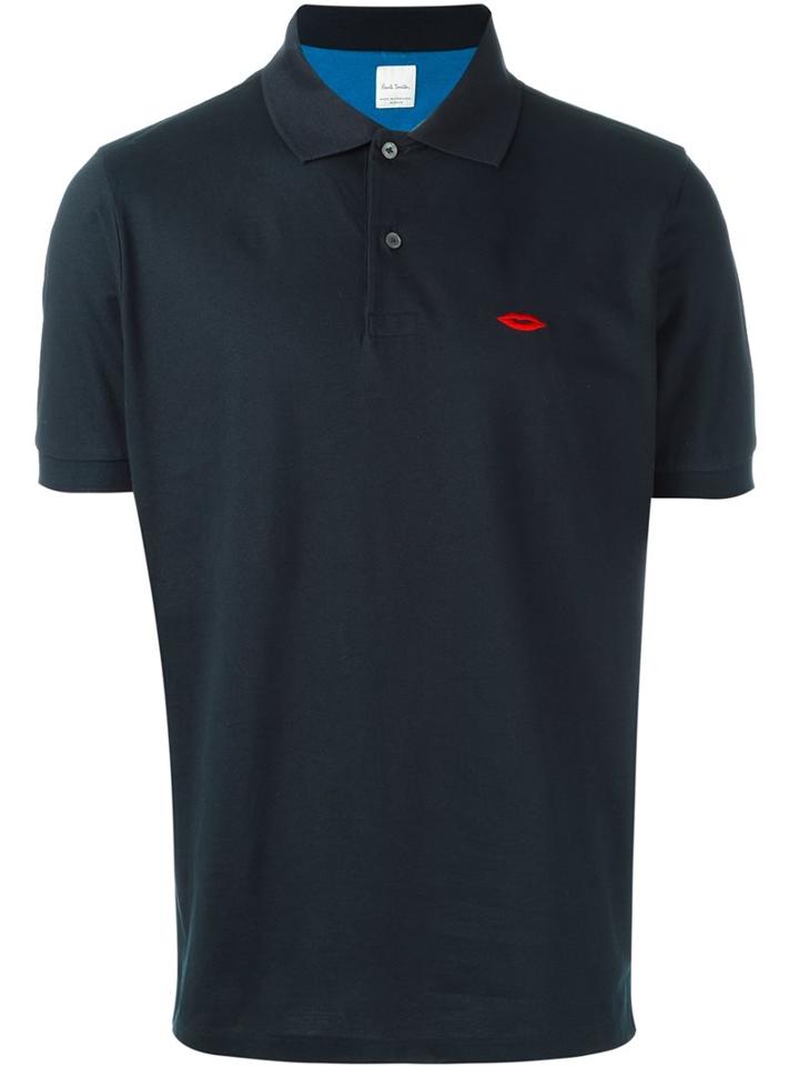Paul Smith Lips Embroidery Polo Shirt