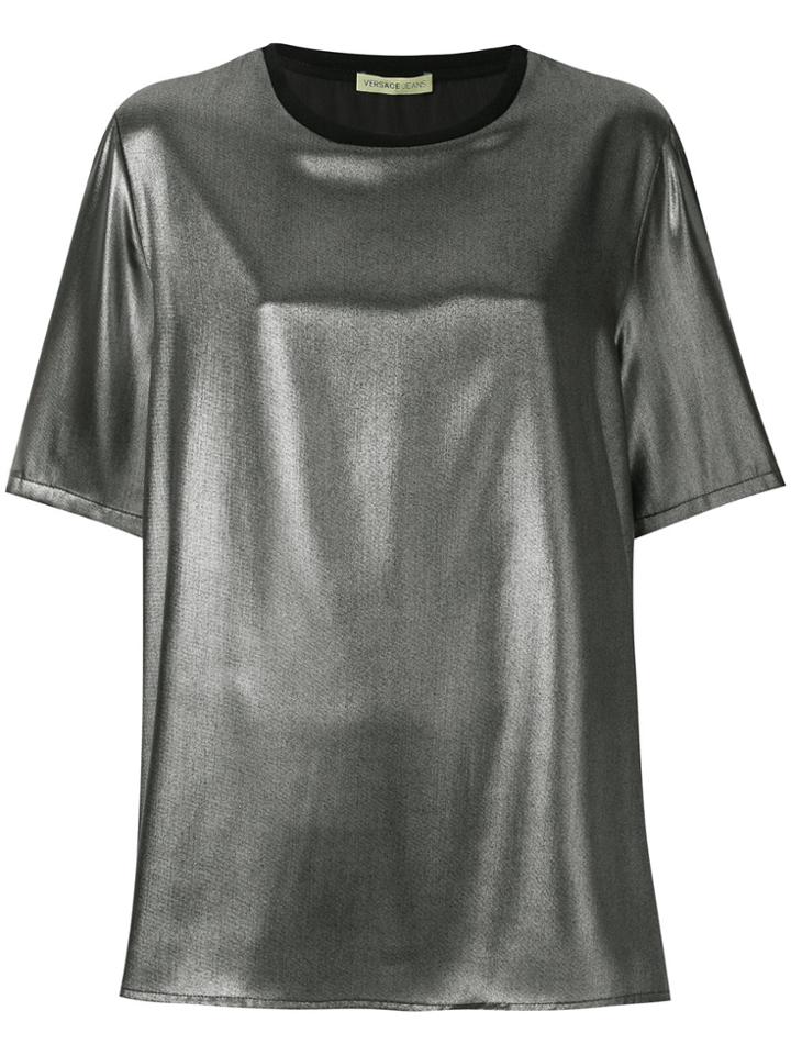 Versace Jeans Metallic Oversized T-shirt - Black