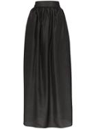 Michael Lo Sordo High-waisted Gathered Skirt - Black