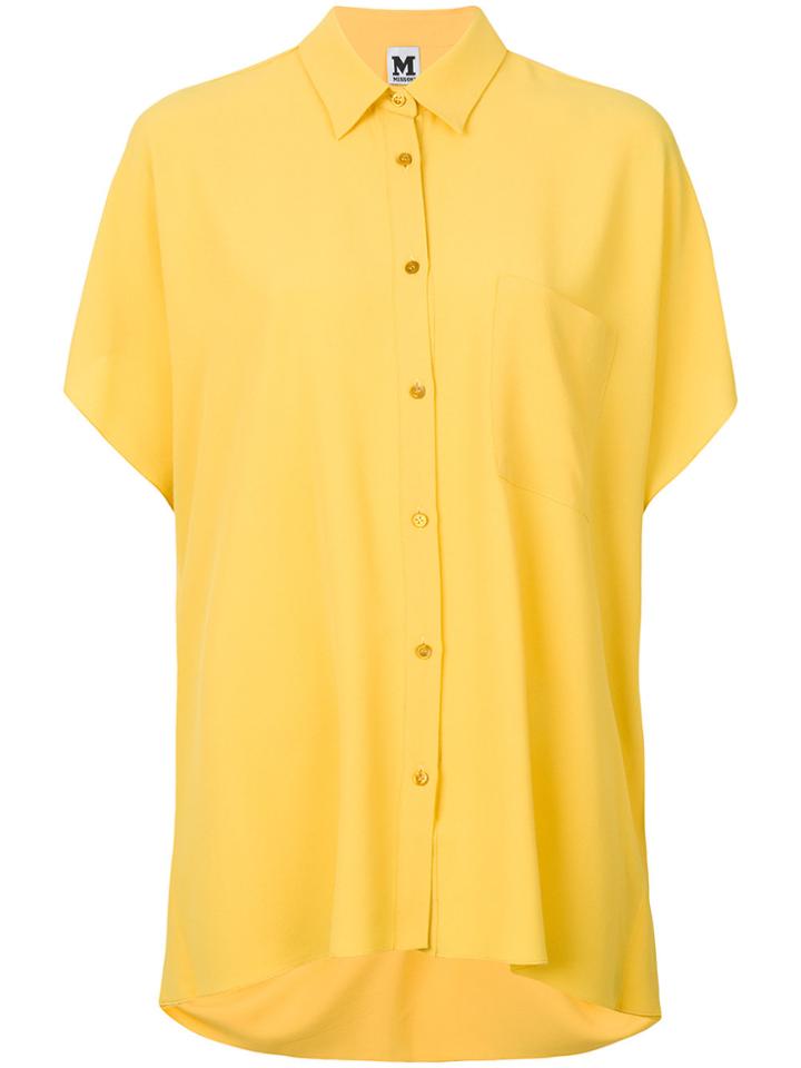 M Missoni Short-sleeve Fitted Shirt - Yellow & Orange