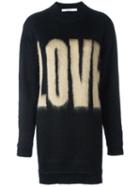 Givenchy Love Printed Jumper, Women's, Size: Large, Black, Polyamide/viscose/cashmere/wool