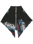Coach Car Print Scarf, Women's, Black, Wool/silk