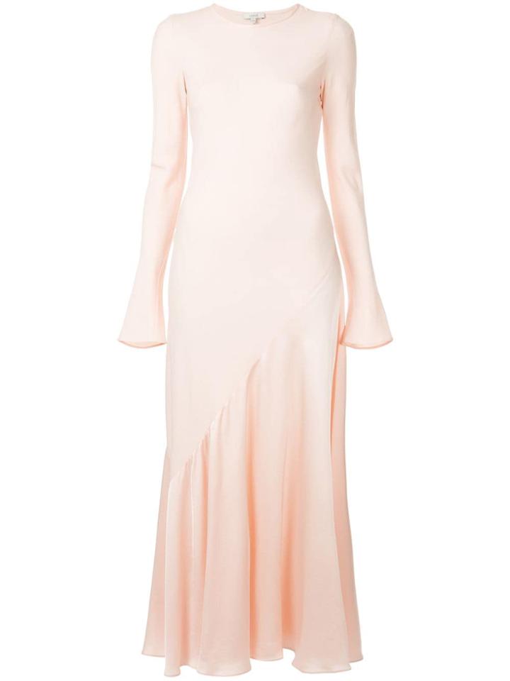 Layeur Pleated Longsleeved Dress - Pink