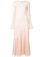 Layeur Pleated Longsleeved Dress - Pink