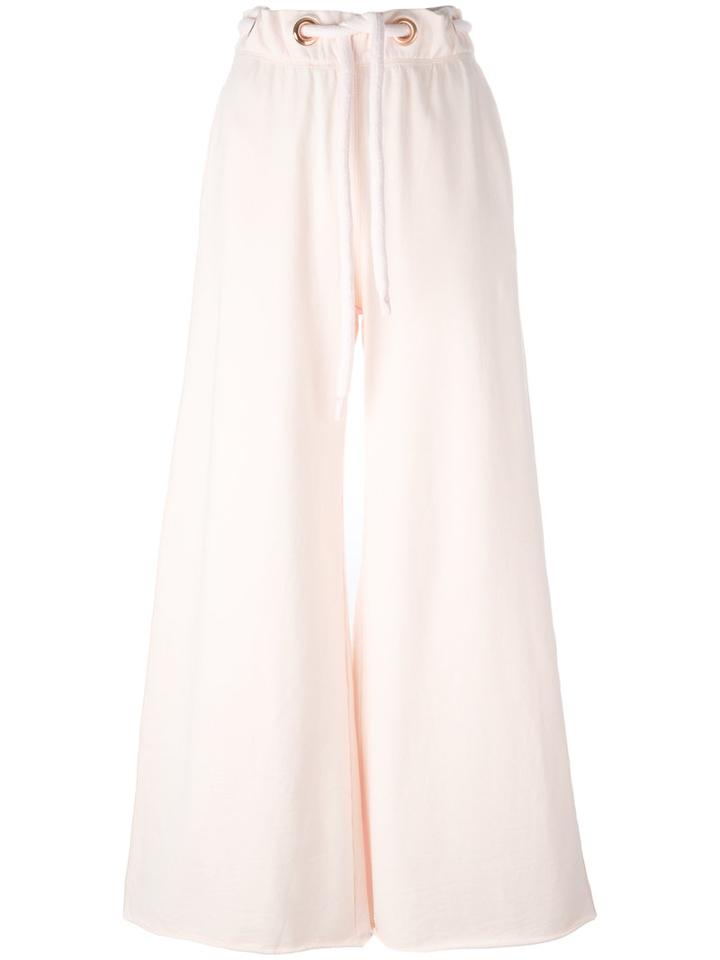 Diesel Rope Belt Palazzo Pants, Women's, Size: Xs, Pink/purple, Cotton