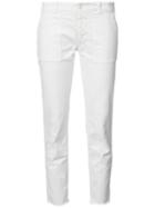 Nili Lotan - Raw Hem Skinny Jeans - Women - Cotton/spandex/elastane - 0, White, Cotton/spandex/elastane