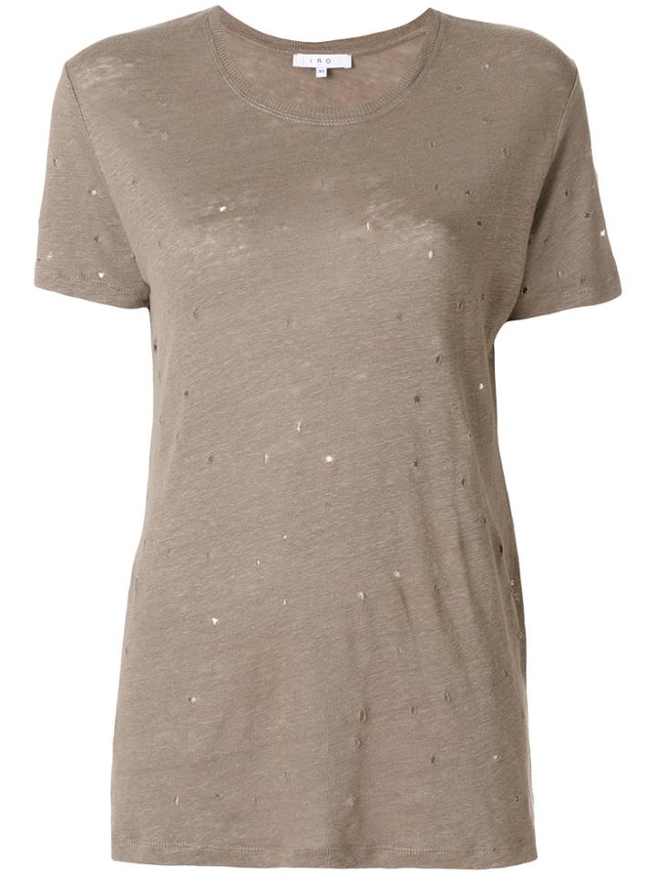 Iro Clay Distressed T-shirt - Nude & Neutrals