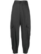 Barena High-rise Pleated Tapered Trousers - Grey