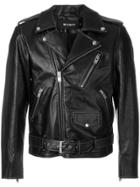 Misbhv Zip Detail Biker Jacket - Black