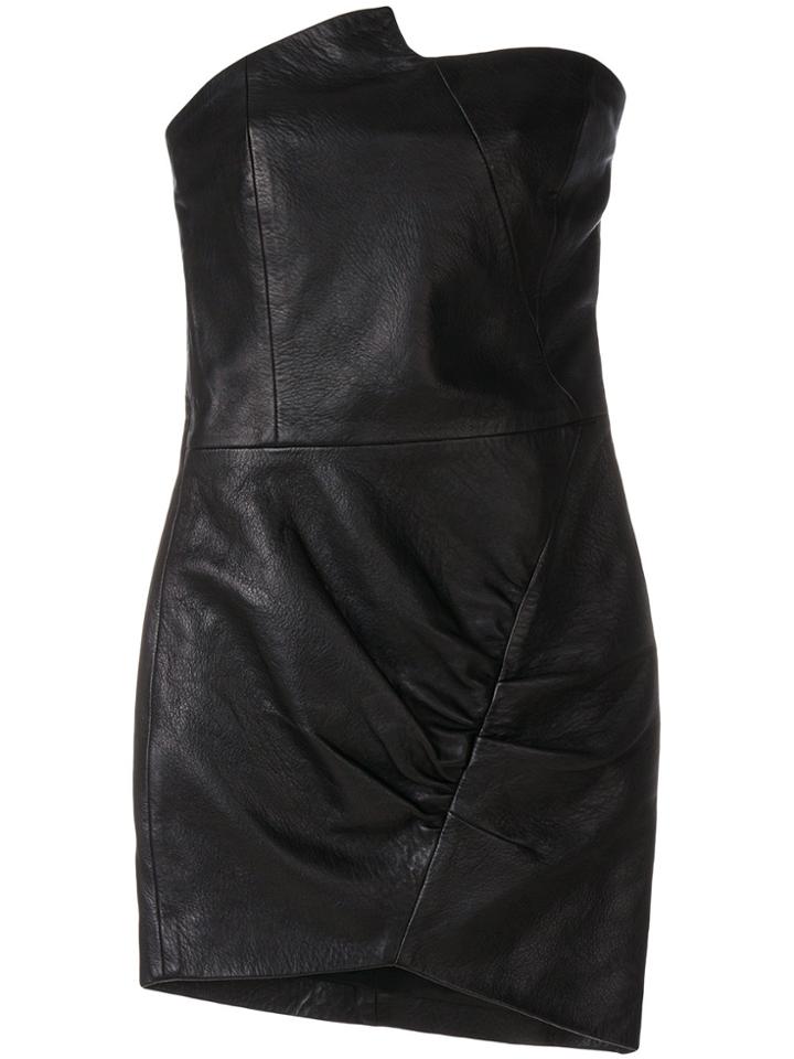 Iro Asymmetric Fitted Dress - Black