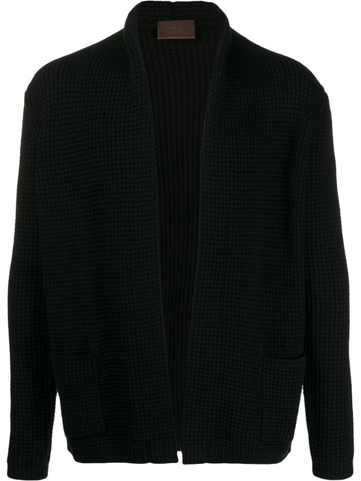 Altea Deep Front Cardigan - Black