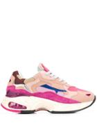 Premiata Sharky Lace Up Sneakers - Pink