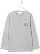 Burberry Kids Knight Chest Pocket T-shirt, Boy's, Size: 10 Yrs, Grey